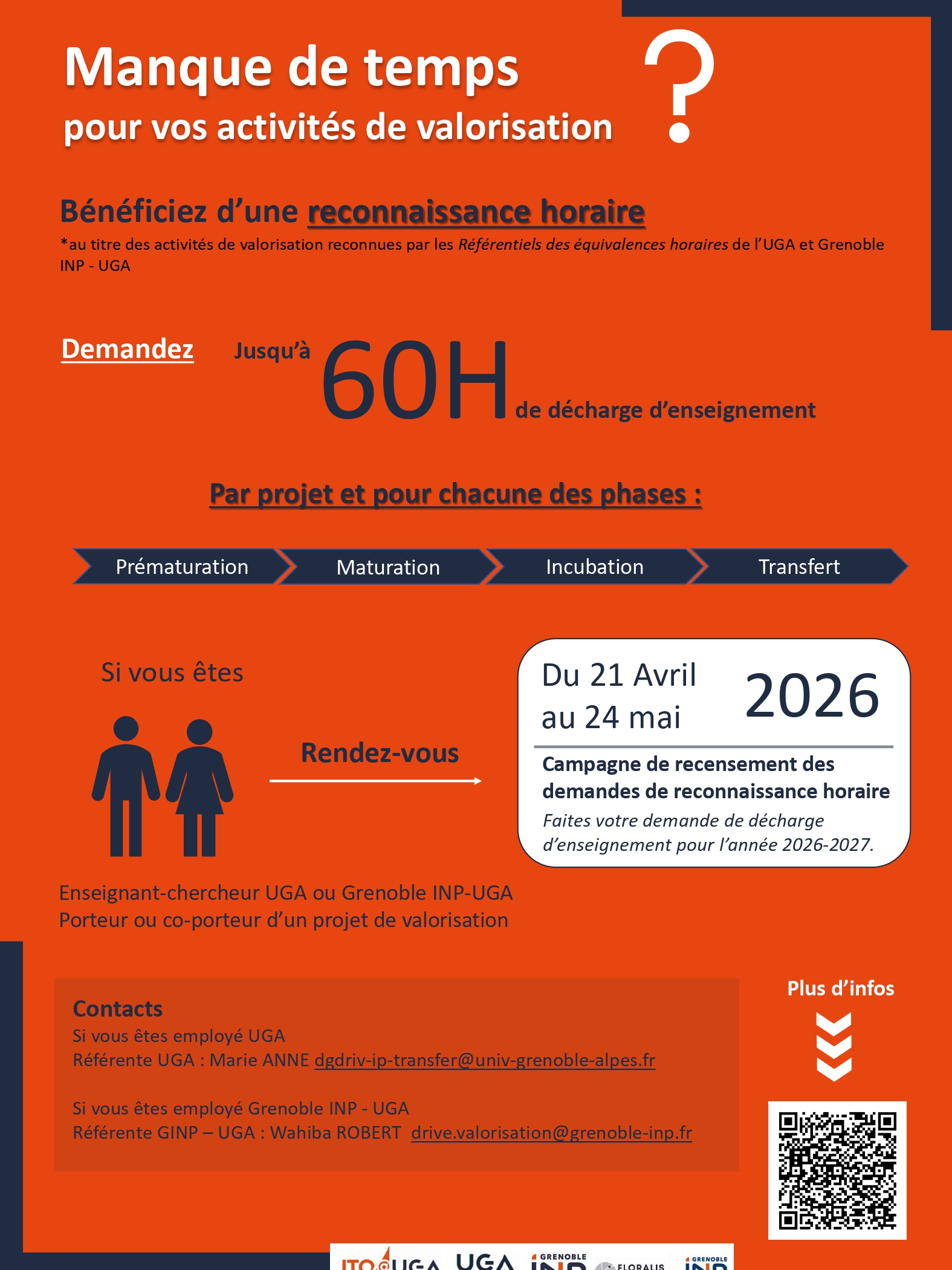 Dispositif de reconnaissance horaire de l'UGA et Grenoble INP-UGA