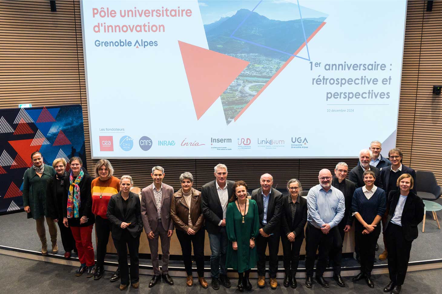 Photo des fondateurs et partenaires du PUI Grenoble Alpes